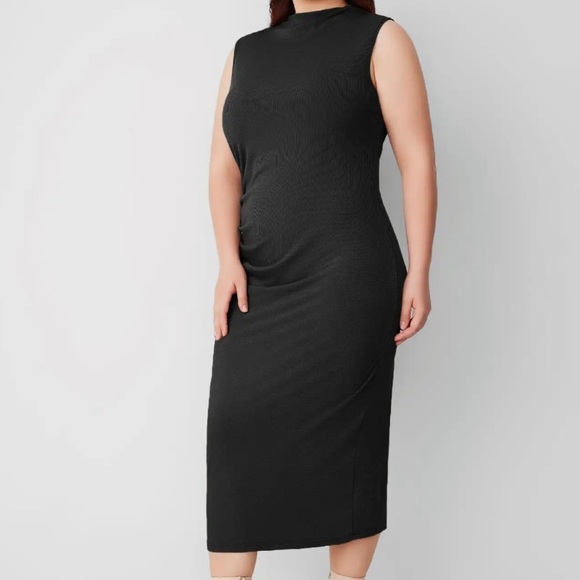 Cider Dresses & Skirts - Cider Black Midi Dress